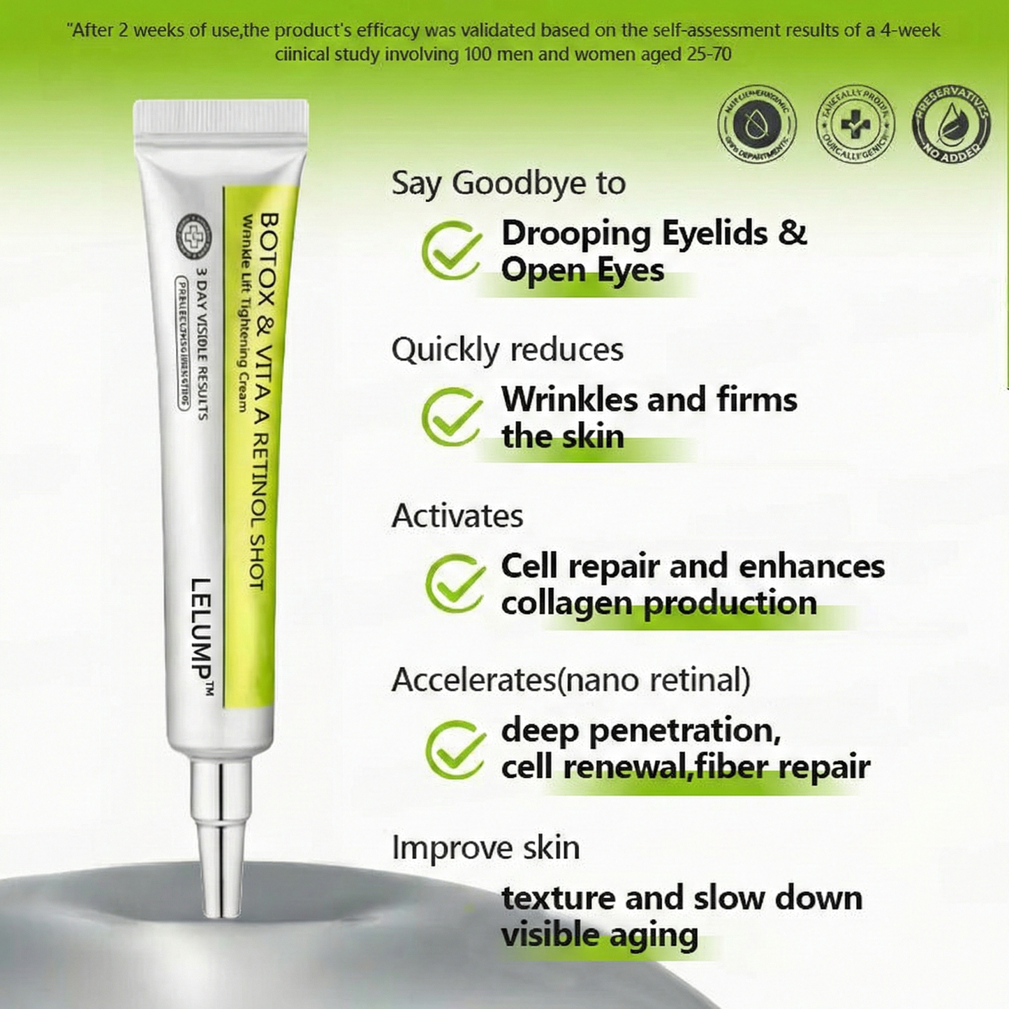 [🔥Last Day 70% OFF] LELUMP™ Botox & Retinol Shot - Eraser for Deep Wrinkles, Sagging Jowls & Puffy Eyes