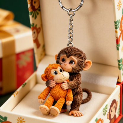 🏆Easter 49% OFF-🐵 3D Viral Punch Monkey Keychain 💕🎁Emotional Gift for Animal Lovers, Family, Friends, Loved Ones