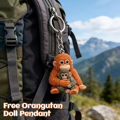 🏆Easter 49% OFF-🐵 3D Viral Punch Monkey Keychain 💕🎁Emotional Gift for Animal Lovers, Family, Friends, Loved Ones
