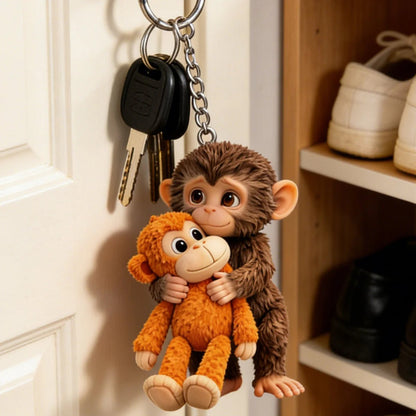 🏆Easter 49% OFF-🐵 3D Viral Punch Monkey Keychain 💕🎁Emotional Gift for Animal Lovers, Family, Friends, Loved Ones
